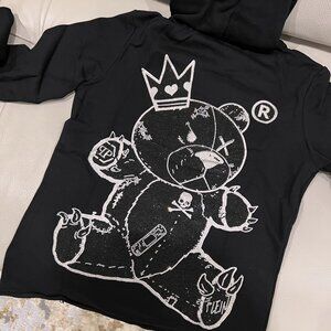 NWT - Philipp Plein Teddy Bear Women's Hoodie - Black